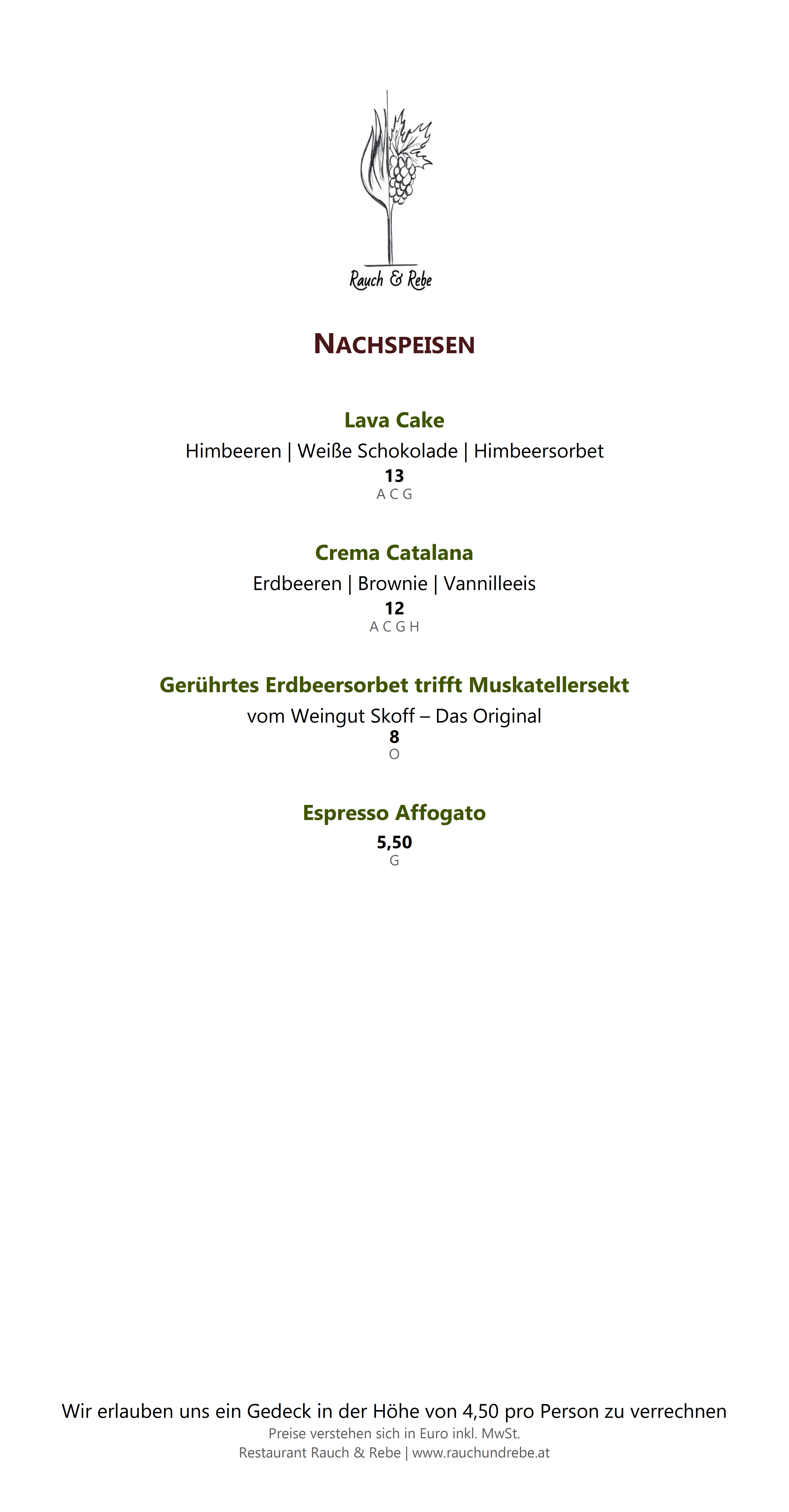 Nachspeisen